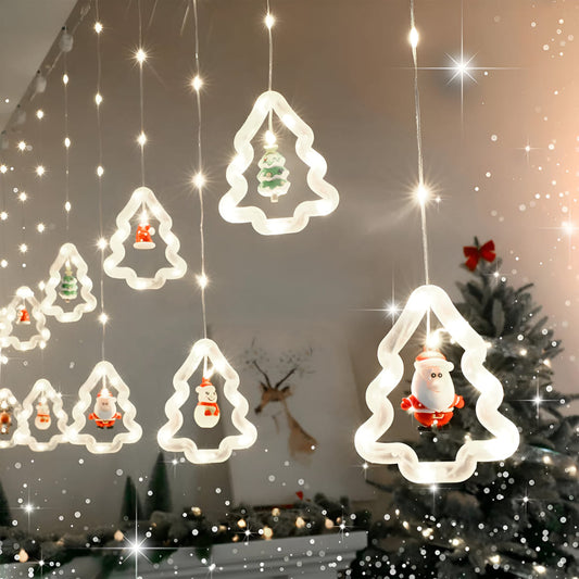 Cascada Luces LED Navidad X3 Metros (Figuras Navideñas)