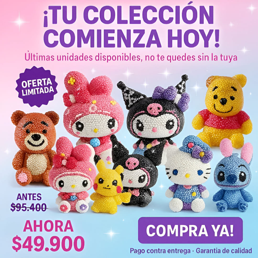 Promo Alcancia Kawaii con Diamantes 3D