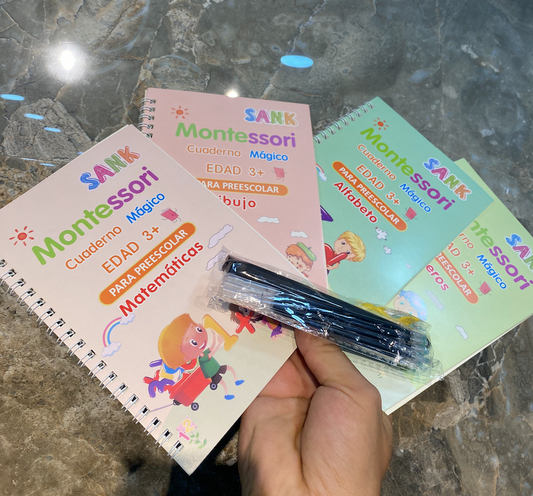 Libros de Caligrafía Montessori Promo X4 Unidades