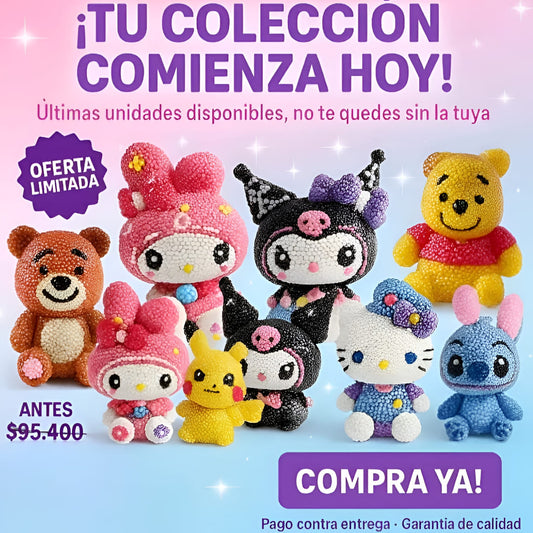 Alcancia Kawaii con Diamantes 3D